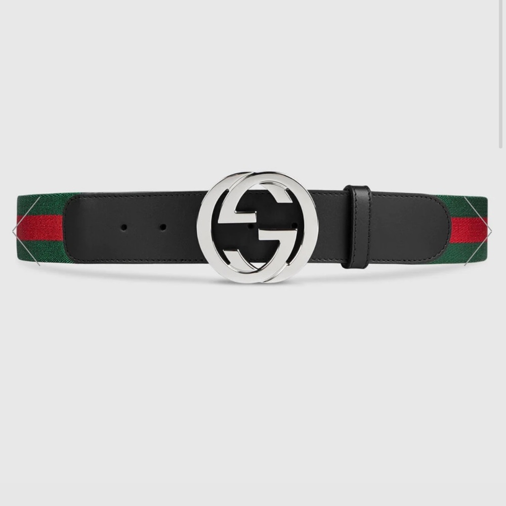 Gucci Men’s Web Belt with G Buckle